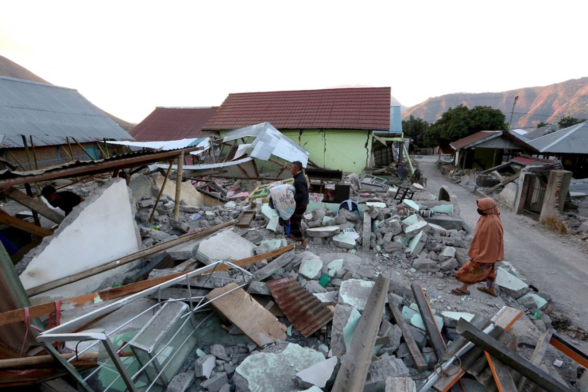 Gempa Lombok 2018, Enam Goncangan Dahsyat di Pulau Surga